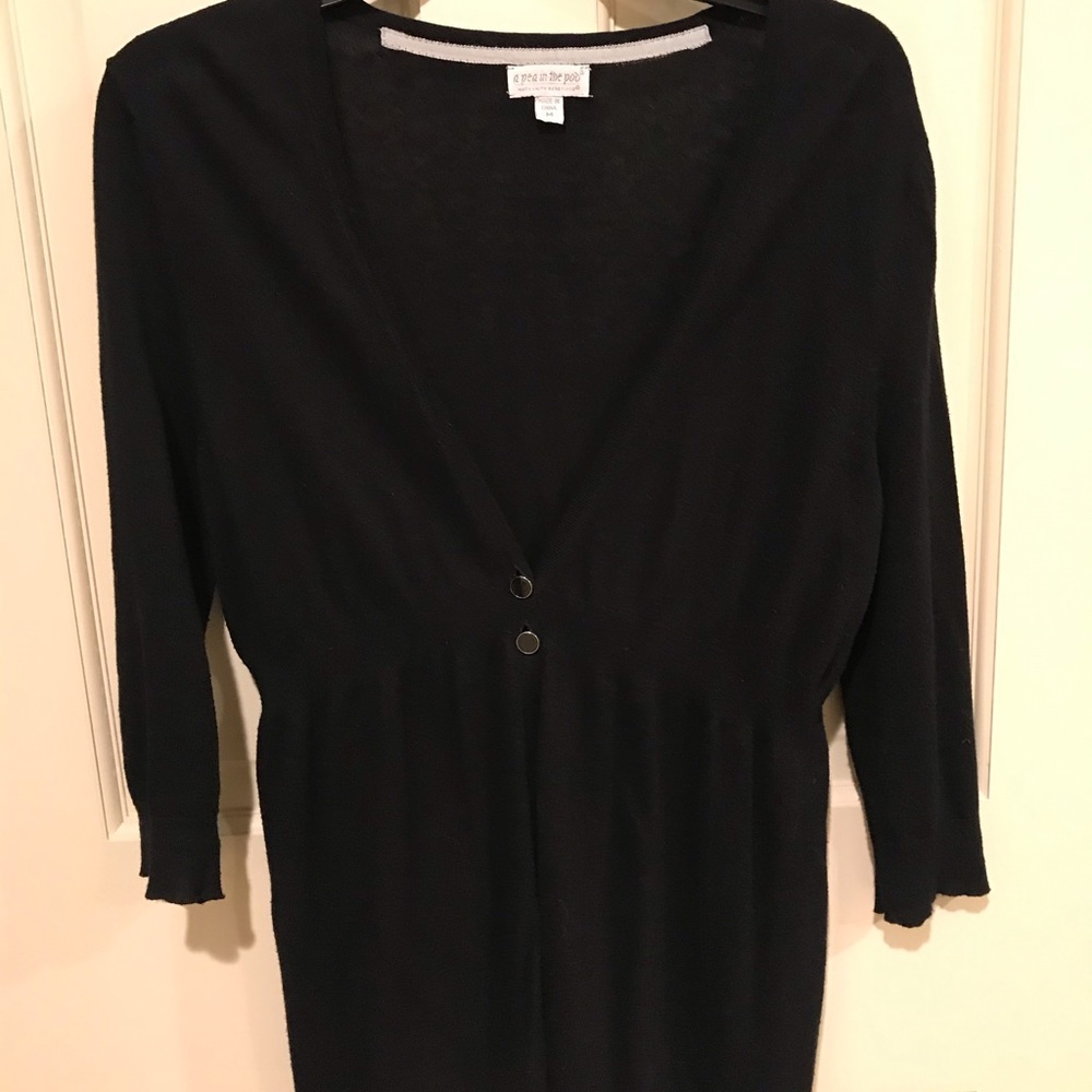 Maternity black cardigan